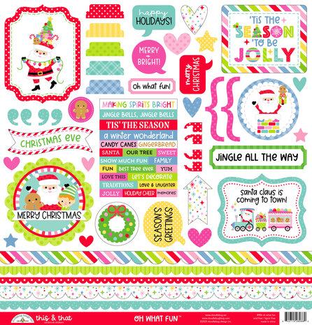 Doodlebug Design Inc. Oh What Fun This & That Stickers (8986)