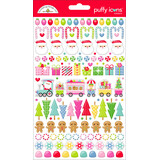 Doodlebug Design Inc. Oh What Fun Puffy Icons Stickers (8966)