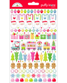 Doodlebug Design Inc. PRE-ORDER Oh What Fun Puffy Icons Stickers (8966)