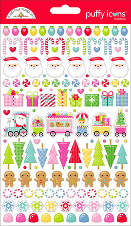 Doodlebug Design Inc. Oh What Fun Puffy Icons Stickers (8966)