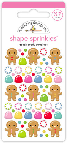 Doodlebug Design Inc. Oh What Fun Goody Goody Gumdrops Shape Sprinkles (8951)