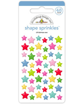 Doodlebug Design Inc. PRE-ORDER Oh What Fun Christmas Eve Shape Sprinkles (8954)
