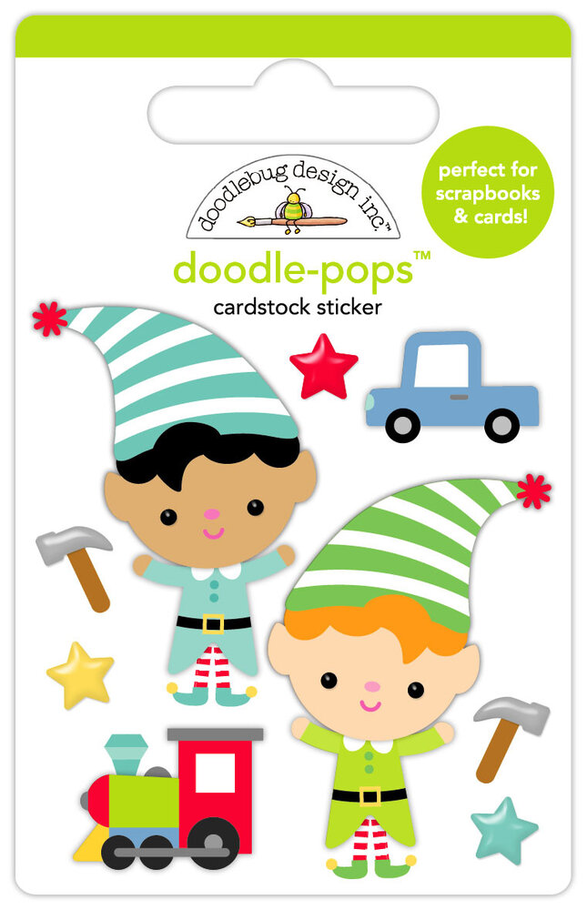 Doodlebug Design Inc. Oh What Fun Santa's Elves Doodle-Pops (8960)