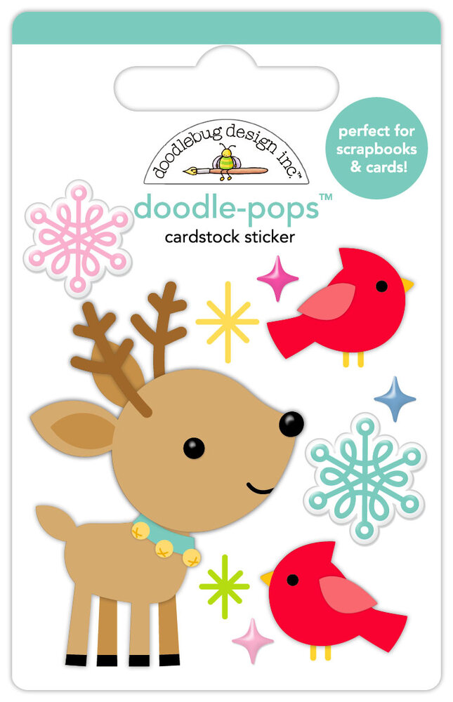 Doodlebug Design Inc. Oh What Fun Deer Friends Doodle-Pops (8961)