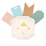 Vaessen Creative 4 in 1 Hoekpons Retro Labels (2137-135)