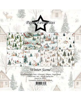 Paper Favourites Winter Scene 12x12 Inch Paper Pad (PF757)