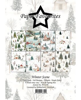 Paper Favourites Winter Scene A5 Paper Pad (PFA198) Paper Favourites Winter Scene A5 Paper Pad (PFA198)
