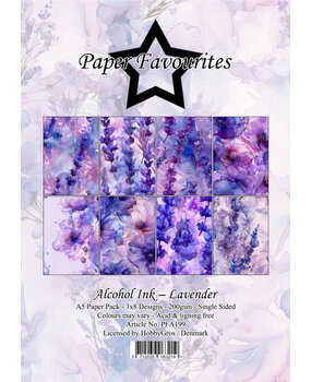 Paper Favourites Alcohol Ink Lavender A5 Paper Pad (PFA199) Paper Favourites Alcohol Ink Lavender A5 Paper Pad (PFA199)