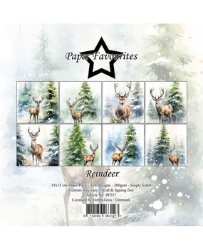 Paper Favourites Reindeer 6x6 Inch Paper Pad (PF557)