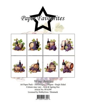 Paper Favourites Wine Bottles A6 Paper Pad (PFA599) Paper Favourites Wine Bottles A6 Paper Pad (PFA599)