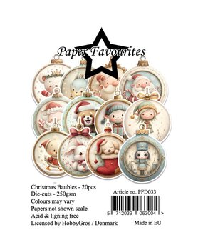 Paper Favourites Die-Cuts Christmas Baubles (PFD033)