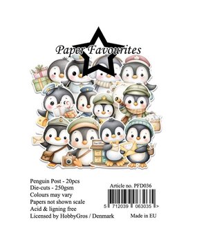 Paper Favourites Die-Cuts Penguin Post (PFD036)
