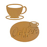 Stamperia Coffee and Chocolate MDF Crafty Shapes Blanks Cup and Plate (KLSM70) Stamperia Coffee and Chocolate MDF Crafty Shapes Blanks Cup and Plate (KLSM70)