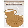 Stamperia Coffee and Chocolate MDF Crafty Shapes Blanks Cup and Plate (KLSM70) Stamperia Coffee and Chocolate MDF Crafty Shapes Blanks Cup and Plate (KLSM70)
