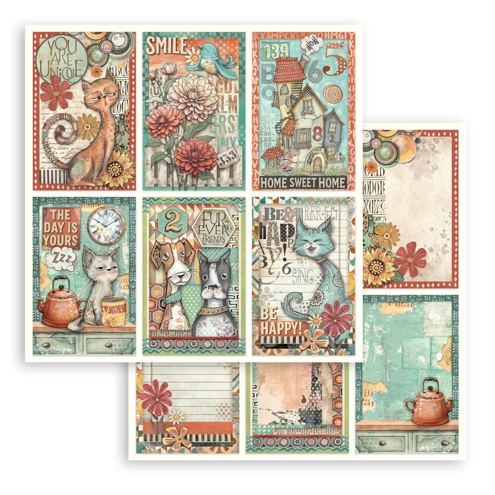 Stamperia Furry Friends 12x12 Inch Paper Pack (SBBL176) Stamperia Furry Friends 12x12 Inch Paper Pack (SBBL176)
