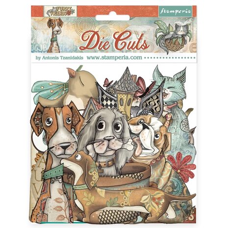 Stamperia Furry Friends Die Cuts (DFLDC121) Stamperia Furry Friends Die Cuts (DFLDC121)