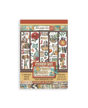 Stamperia Furry Friends A5 Washi Pad (SBW25) Stamperia Furry Friends A5 Washi Pad (SBW25)