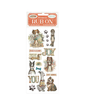 Stamperia Furry Friends Rub-On 4x8,5 Inch Dog (DFLRB196) Stamperia Furry Friends Rub-On 4x8,5 Inch Dog (DFLRB196)