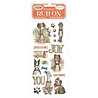Stamperia Furry Friends Rub-On 4x8,5 Inch Dog (DFLRB196) Stamperia Furry Friends Rub-On 4x8,5 Inch Dog (DFLRB196)