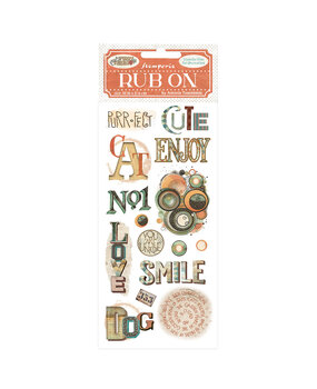 Stamperia Furry Friends Rub-On 4x8,5 Inch Writings (DFLRB198) Stamperia Furry Friends Rub-On 4x8,5 Inch Writings (DFLRB198)