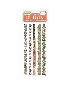 Stamperia Furry Friends Rub-On 4x8,5 Inch Stripes (DFLRB201) Stamperia Furry Friends Rub-On 4x8,5 Inch Stripes (DFLRB201)