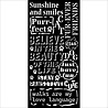 Stamperia Furry Friends Thick Stencil 12x25cm Quotes Pattern (KSTDL132) Stamperia Furry Friends Thick Stencil 12x25cm Quotes Pattern (KSTDL132)