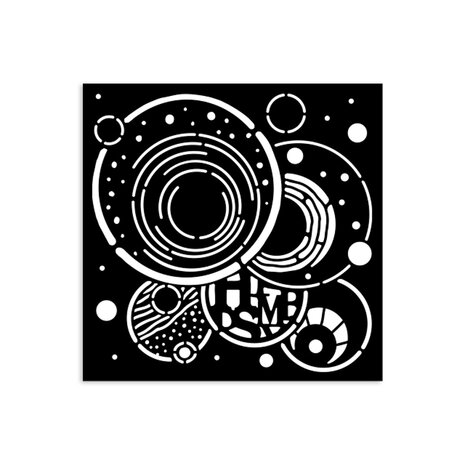 Stamperia Furry Friends Thick Stencil 12x12cm Vibrant Circles (KSTDS62) Stamperia Furry Friends Thick Stencil 12x12cm Vibrant Circles (KSTDS62)
