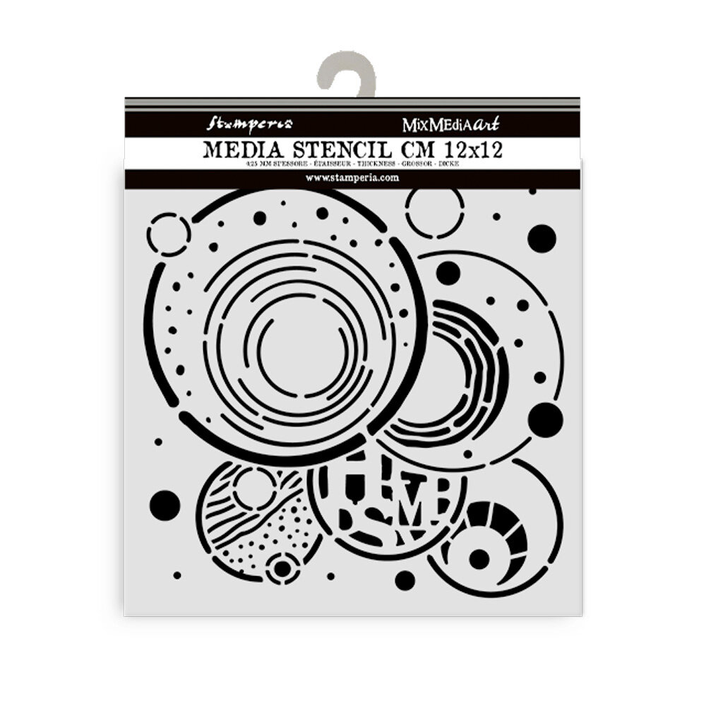 Stamperia Furry Friends Thick Stencil 12x12cm Vibrant Circles (KSTDS62) Stamperia Furry Friends Thick Stencil 12x12cm Vibrant Circles (KSTDS62)