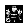 Stamperia Furry Friends Thick Stencil 12x12cm Stylized Flowers (KSTDS63) Stamperia Furry Friends Thick Stencil 12x12cm Stylized Flowers (KSTDS63)