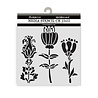 Stamperia Furry Friends Thick Stencil 12x12cm Stylized Flowers (KSTDS63) Stamperia Furry Friends Thick Stencil 12x12cm Stylized Flowers (KSTDS63)