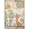 Stamperia Furry Friends A4 Rice Paper You Are Unique Cat (DFSA41066) Stamperia Furry Friends A4 Rice Paper You Are Unique Cat (DFSA41066)