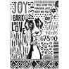 Stamperia Furry Friends A4 Rice Paper Dog Black and White (DFSA41070) Stamperia Furry Friends A4 Rice Paper Dog Black and White (DFSA41070)