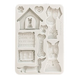 Stamperia Furry Friends A5 Silicon Mould I Love My Dog (KACMA590)