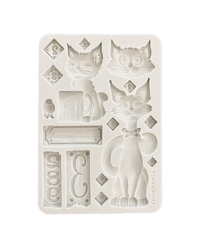 Stamperia Furry Friends A5 Silicon Mould Cats (KACMA591)
