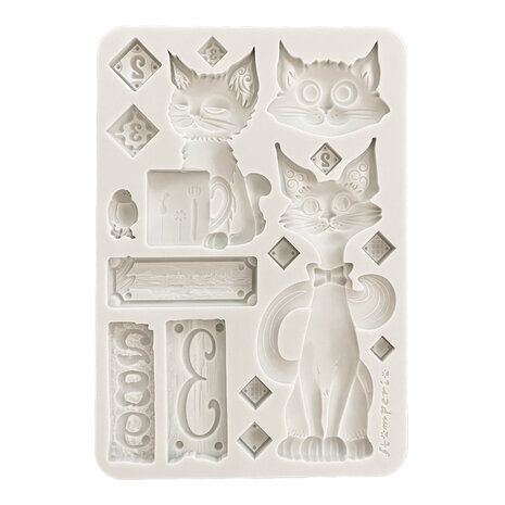 Stamperia Furry Friends A5 Silicon Mould Cats (KACMA591)