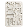 Stamperia Furry Friends A5 Silicon Mould Cats (KACMA591) Stamperia Furry Friends A5 Silicon Mould Cats (KACMA591)