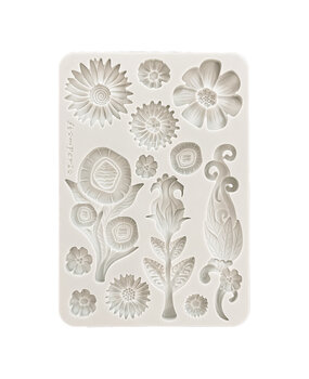 Stamperia Furry Friends A5 Silicon Mould Flowers (KACMA593) Stamperia Furry Friends A5 Silicon Mould Flowers (KACMA593)