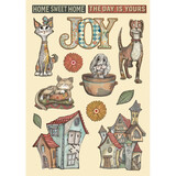 Stamperia Furry Friends Wooden Shapes A5 (KLSP189)