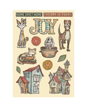 Stamperia Furry Friends Wooden Shapes A5 (KLSP189) Stamperia Furry Friends Wooden Shapes A5 (KLSP189)