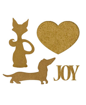 Stamperia Furry Friends MDF Crafty Shapes Blanks Dog and Cat Silhouette (KLSM67) Stamperia Furry Friends MDF Crafty Shapes Blanks Dog and Cat Silhouette (KLSM67)