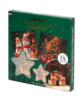 Craft Sensations Magical Christmas Cottage Diamond Painting Cards Set (3217272) Craft Sensations Magical Christmas Cottage Diamond Painting Cards Set (3217272)