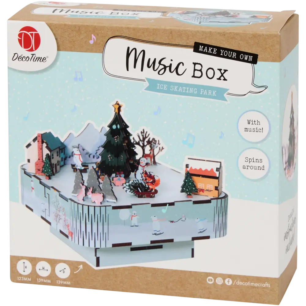 DécoTime DIY Music Box Ice Skating Park (3217463)