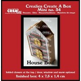 Crealies Create A Box Dies Platte doos huis Mini (CCABM34)