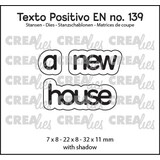 Crealies Texto Positivo Dies a new house (POSEN139)