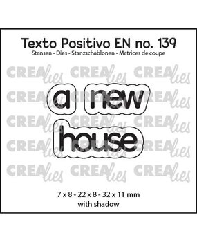 Crealies Texto Positivo Dies a new house (POSEN139) Crealies Texto Positivo Dies a new house (POSEN139)
