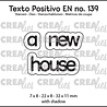 Crealies Texto Positivo Dies a new house (POSEN139) Crealies Texto Positivo Dies a new house (POSEN139)