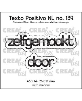 Crealies Texto Positivo Dies zelfgemaakt door (POSNL139) Crealies Texto Positivo Dies zelfgemaakt door (POSNL139)