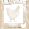 Tracy Evans Cluck 4x4 Inch Snippet Stencil (SS030) Tracy Evans Cluck 4x4 Inch Snippet Stencil (SS030)