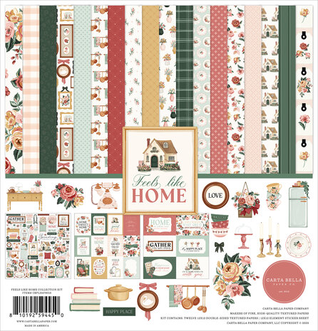 Carta Bella Feels Like Home 12x12 Inch Collection Kit (CBFLH476016) Carta Bella Feels Like Home 12x12 Inch Collection Kit (CBFLH476016)