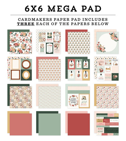 Carta Bella Feels Like Home 6x6 Inch Mega Pad (CBFLH476031) Carta Bella Feels Like Home 6x6 Inch Mega Pad (CBFLH476031)